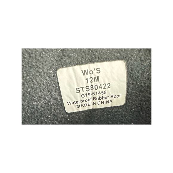 Sperry Women’s Waterproof Duck Boots - Black, Size 12M - STS80422 Spring Rain - Picture 8 of 8